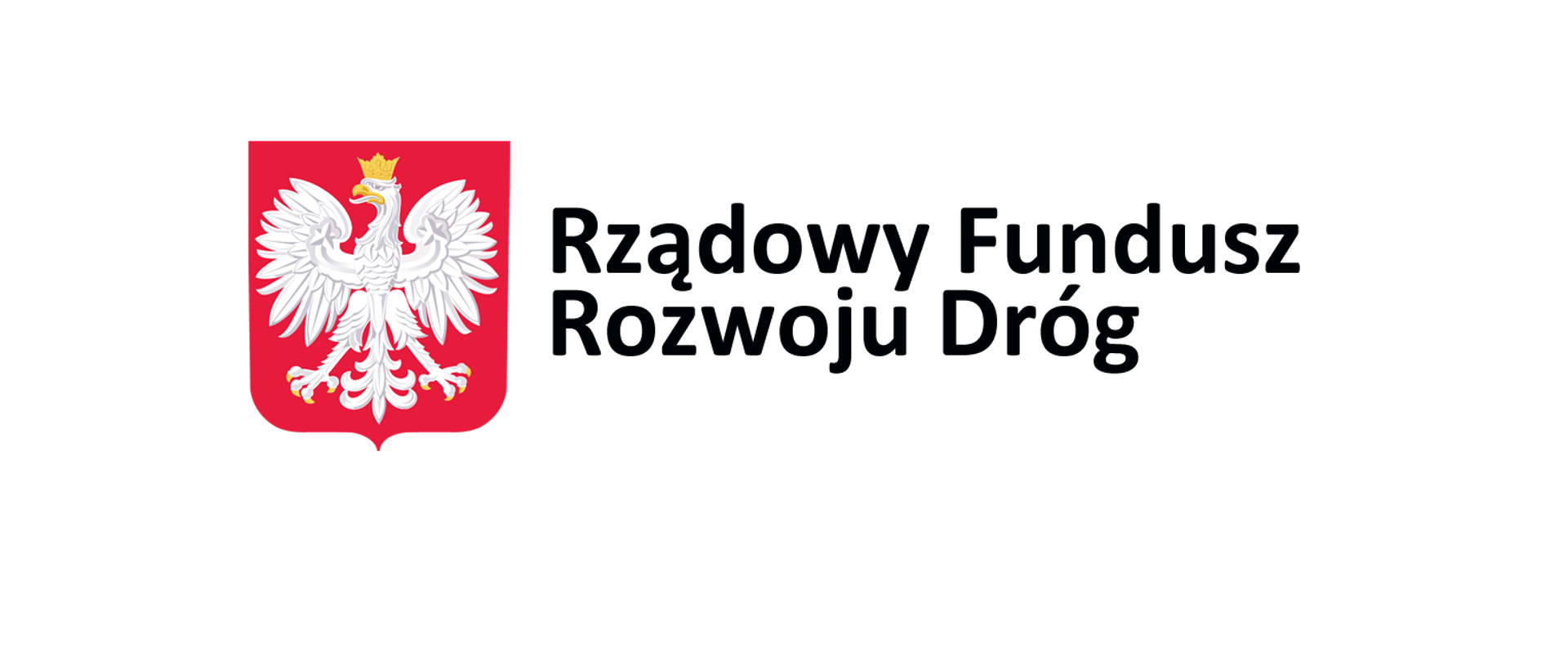 Napis "Rządowy Fundusz Rozwoju Dróg"