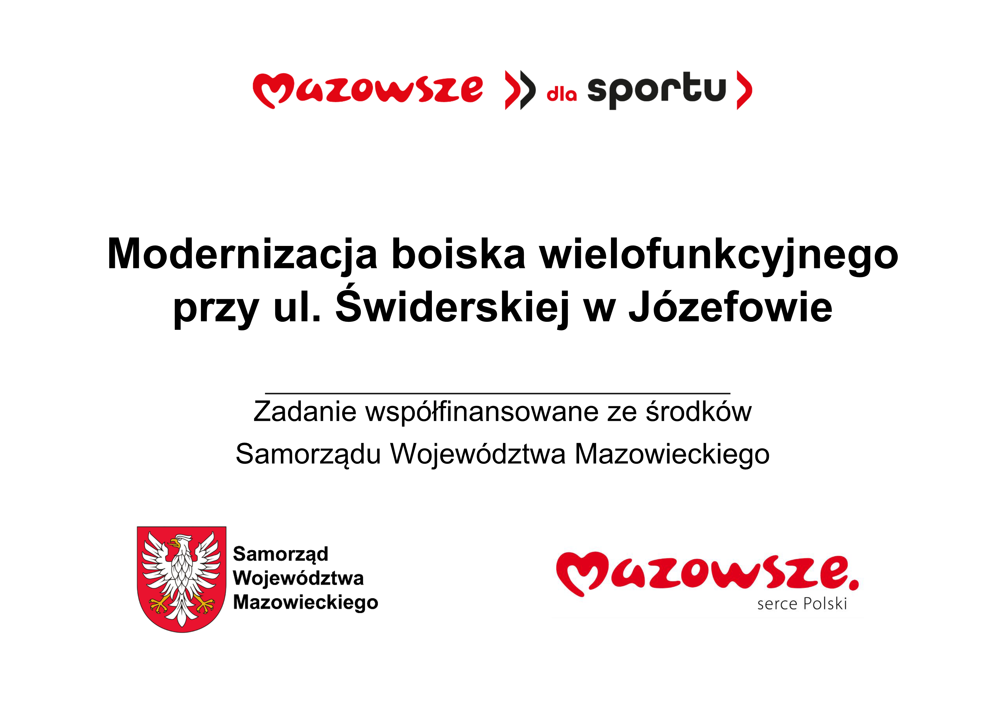 Baner z informacjami o dofinansowaniu.