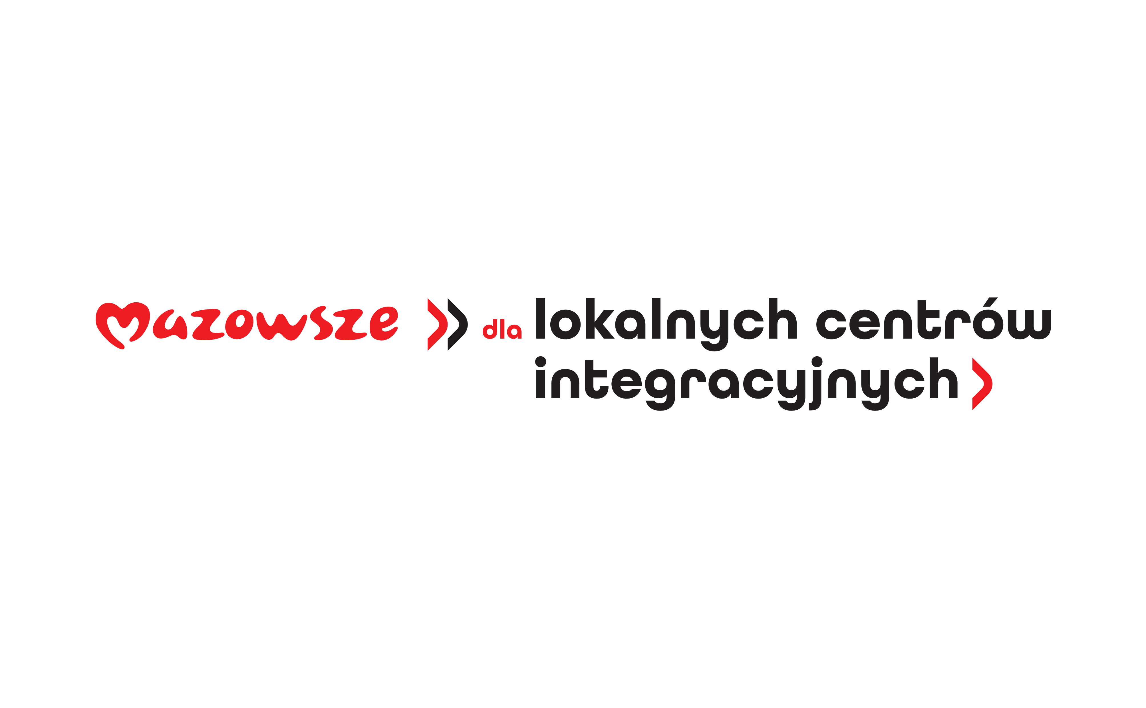 Napis: Mazowsze dla lokalnych centrów integracyjnych