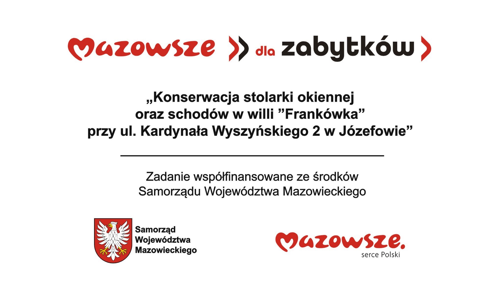 Tablice Mazowsze_konserwacja willa Frankówka