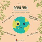 Rysunek uśmiechniętej Ziemi. Wokół hasła ekologiczne.