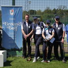 Pięciu członków drużyny Ground Golf Józefów