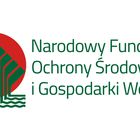 Logo NFOŚiGW - pełna nazwa i czerwone koło