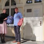 Rzecznik prasowy Krystyna Olesińska i prezes fundacji EkoAktywni Igor Kowalczyk