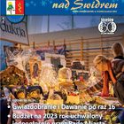 Okładka gazety. Stoisko świąteczne z zabawkami i ozdobami.