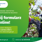 Baner z informacjami nt. badania rolniczego.
