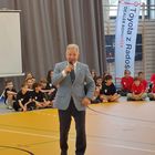 Otwarcie nowej hali sportowej przy Szkole Podstawowej Nr 2 - p. Andrzej Supron