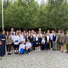 Zdjęcie grupowe uczniow SP1 im. Olofa Palmego
